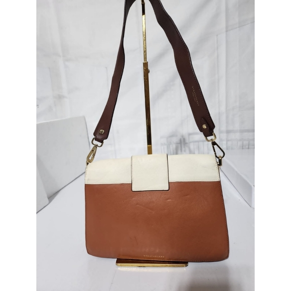 Strathberry Brown and Cream Shoulder Bag - Picture 3 of 12